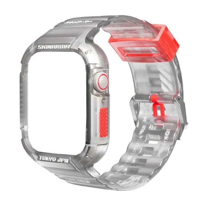 SkinArma Saido 2 in 1 Strap For Watch With Case 45/44m Clear