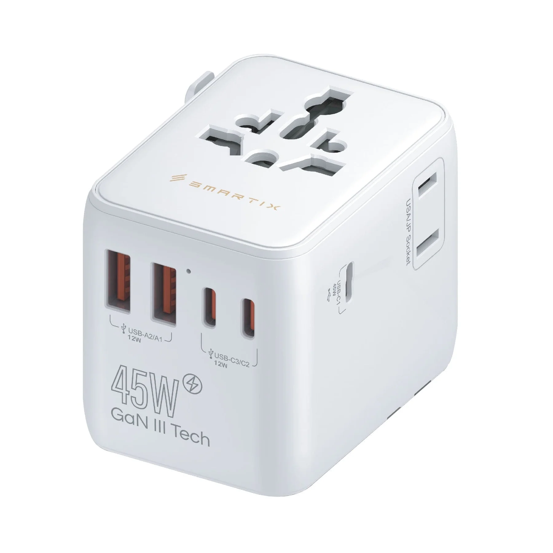 Smartix International Travel Adaptor 45W SM1BCTA6 White