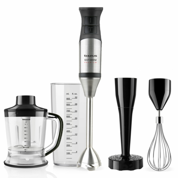Taurus Bapi 1200 Premium Inox Hand Blender 250W Black