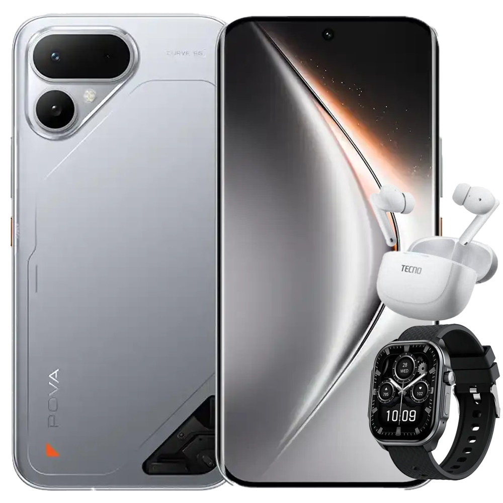 Tecno Pova Curve 2 256GB 12GB Ram 5G Melting Silver
