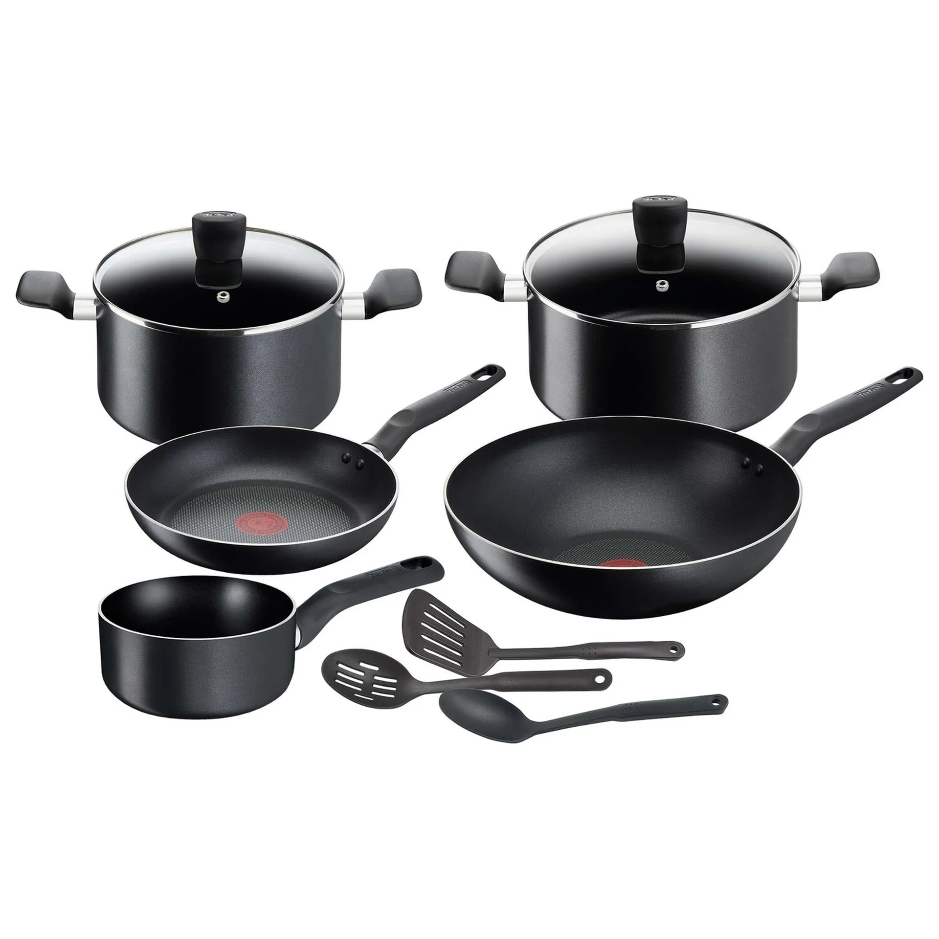Tefal Super Cookware Set 10 Pcs B459SA85 Black