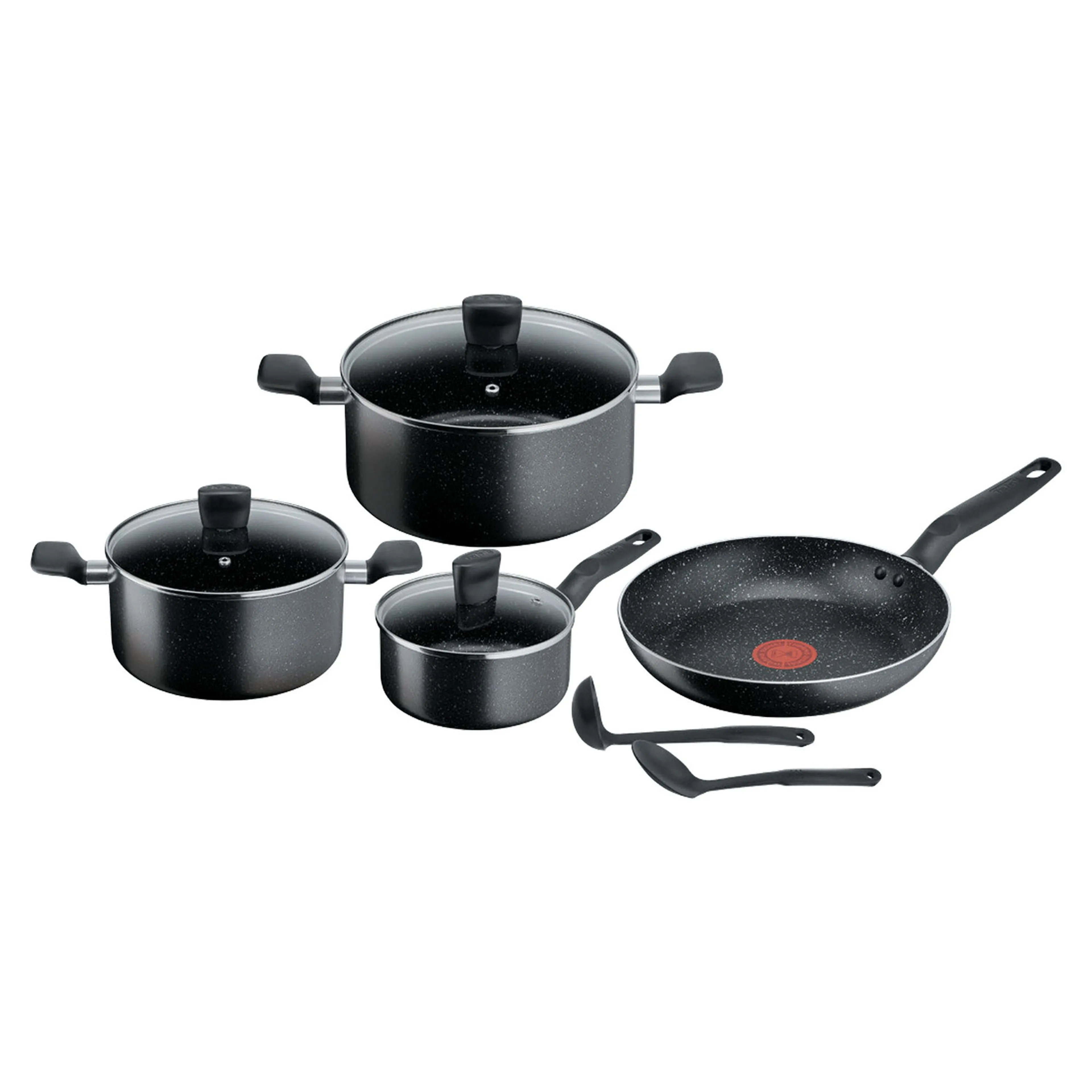 Tefal Super Cookware Set 9 Pcs B491S985 Black