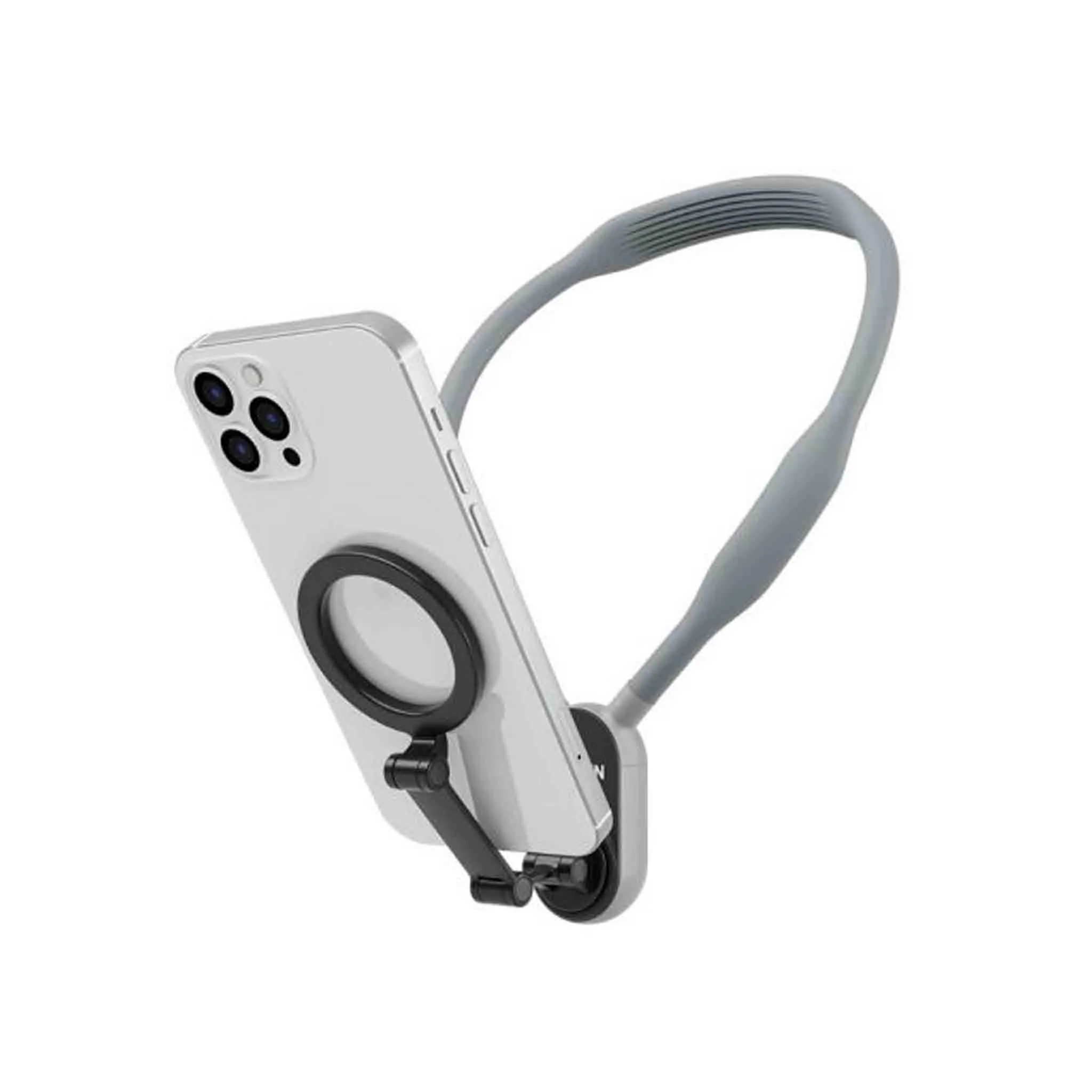 Telesin Magnetic Neck Holder Mount for Cameras & Phones Grey