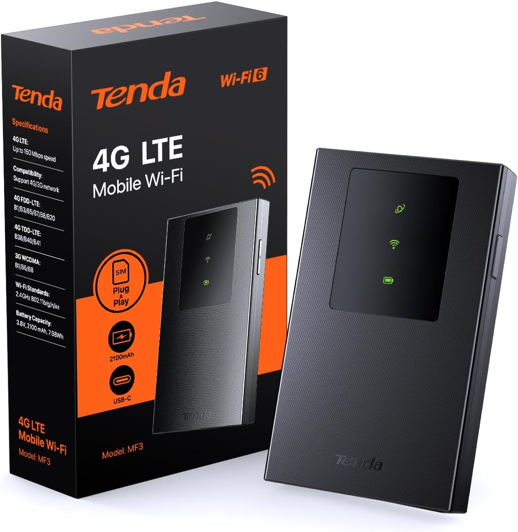 Tenda Mobile WiFi Router MF3 Black