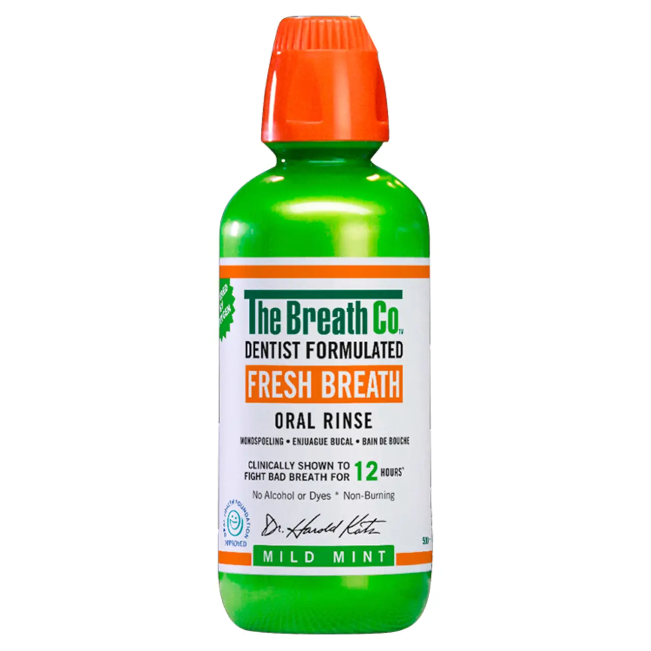 The Breath Co Mild Mint Oral Rinse 500ml 04126-MILD
