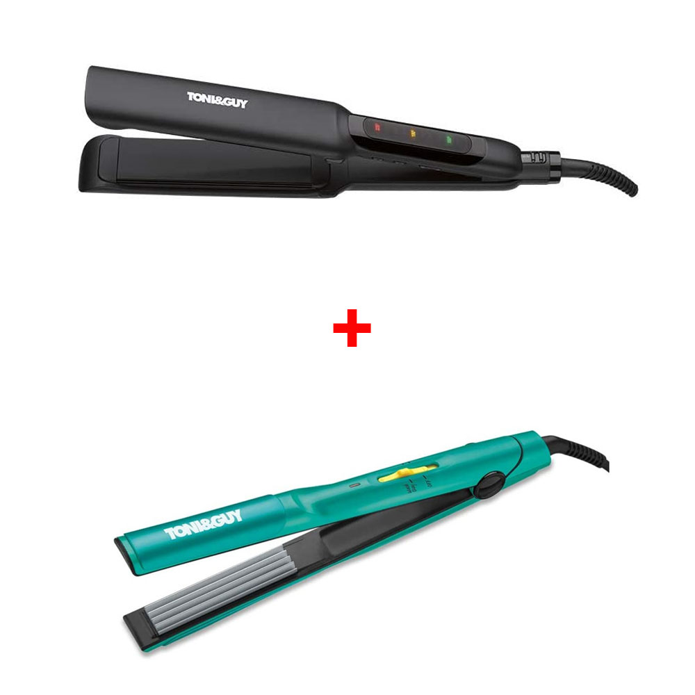 Toni&Guy Hair Straightener TGST3007 + Hair Crimper TGIR1935