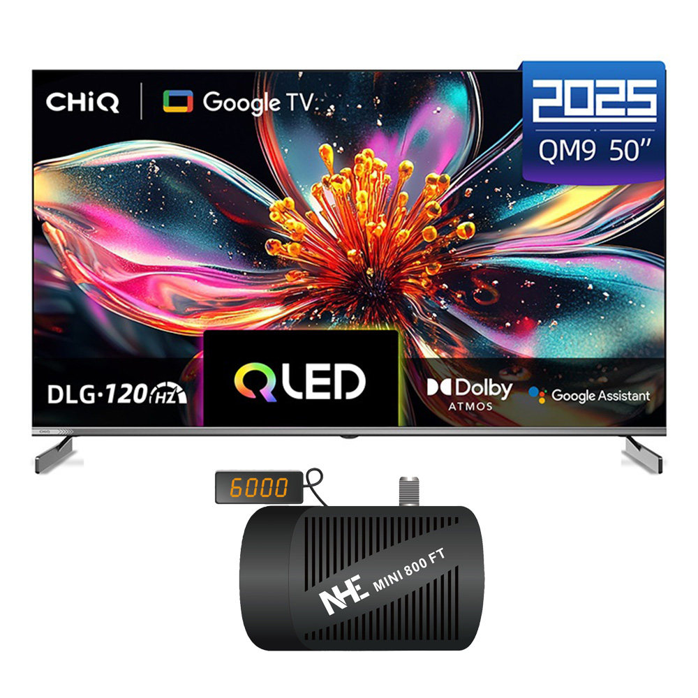 Chiq 50 Inch QLED UHD Metal Frameless LED TV 120Hz@2K U50QM9