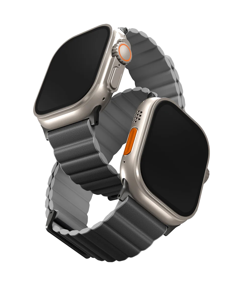 Uniq Reversible Strap For Apple Watch 45mm Charcoal/Ash Grey