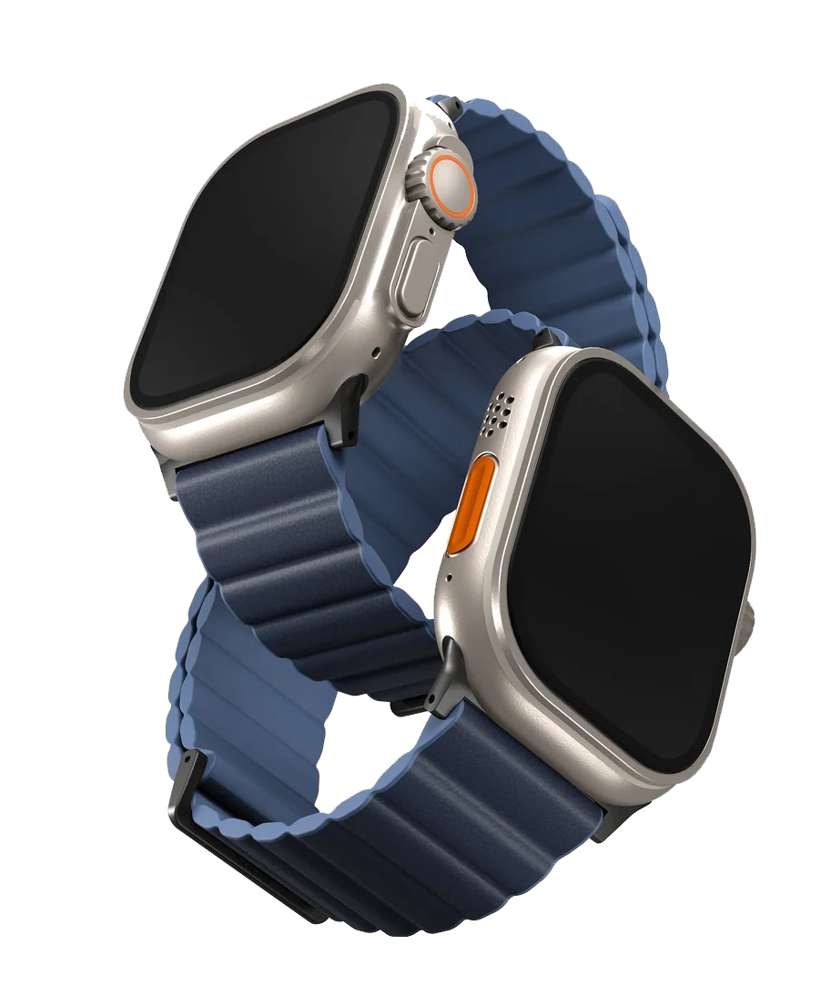 Uniq Reversible Strap For Apple Watch 45mm Prussian/Mist Blu