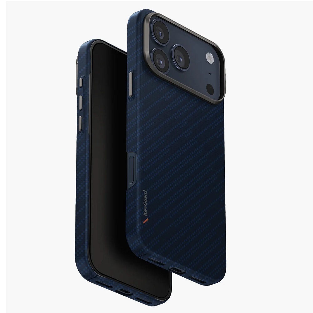 Uniq Keva Edge Slimline Aramid Case For iPhone 17 Pro Blue