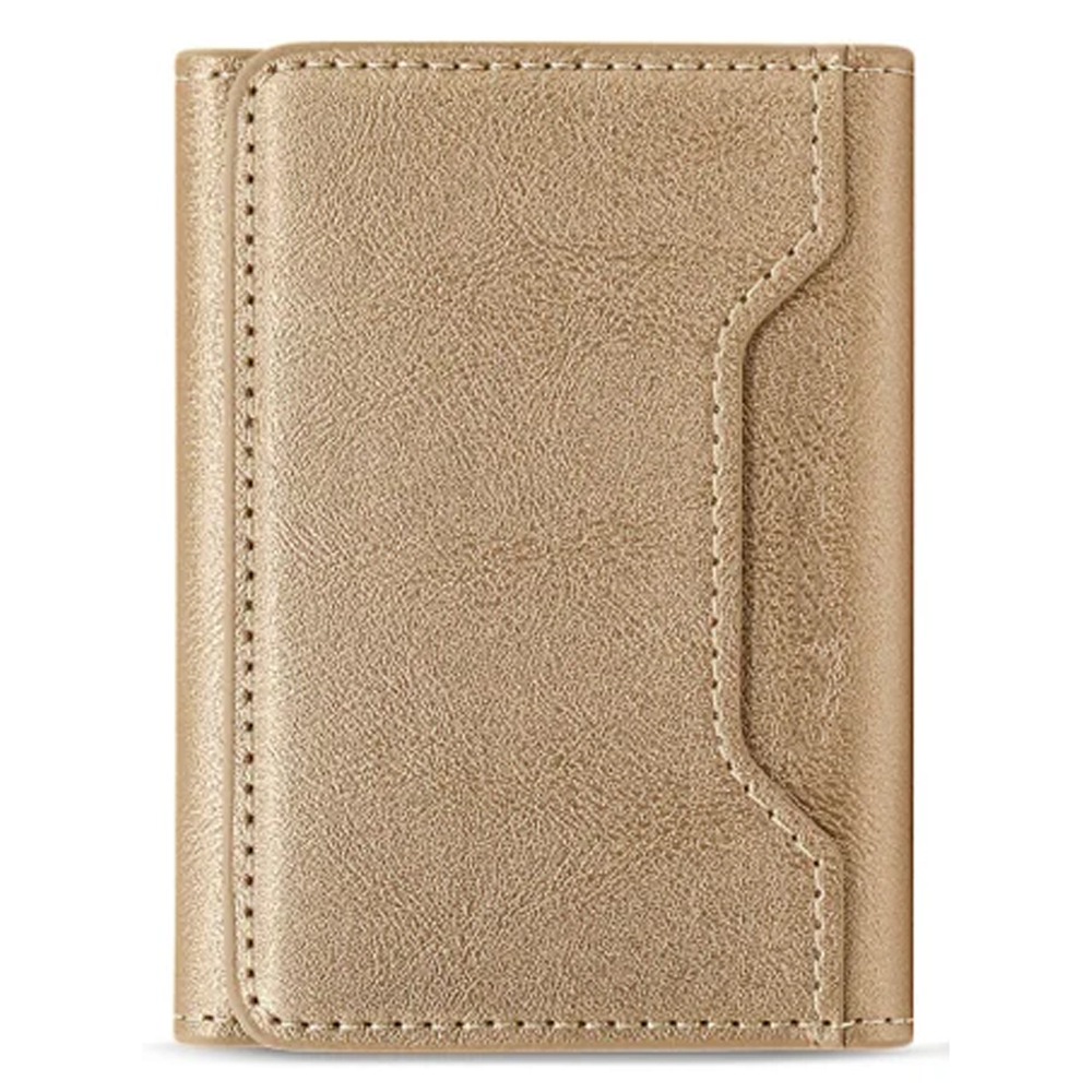 Uyuni Magnetic Leather Wallet With MagSafe Gold