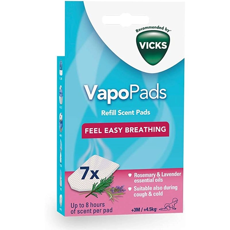 Vicks Vapopads Relieve Congestion&Relaxation 7 Pads VBR7EV1