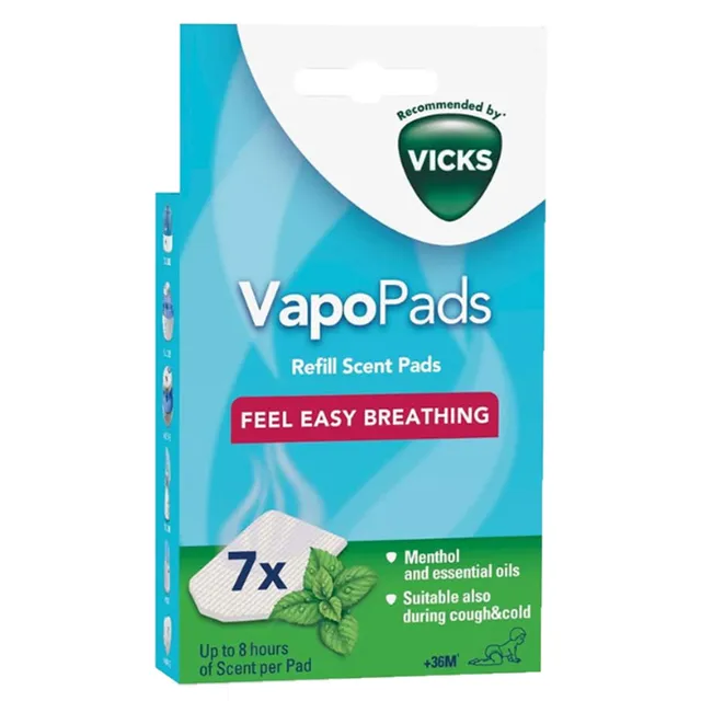 Vicks Vapopads Relieve Congestion & Relaxation 7 Pads VH7V1