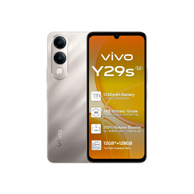 VIVO Y29S 128GB 6GB Ram 5G Titanium Gold