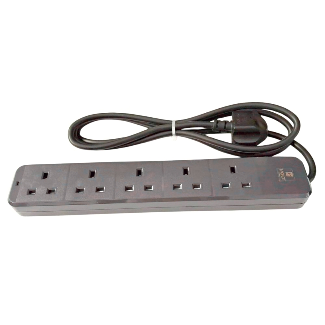 VOLT 5 Way 5M Power Extension E18HQ-GRY 5W-5M Gray