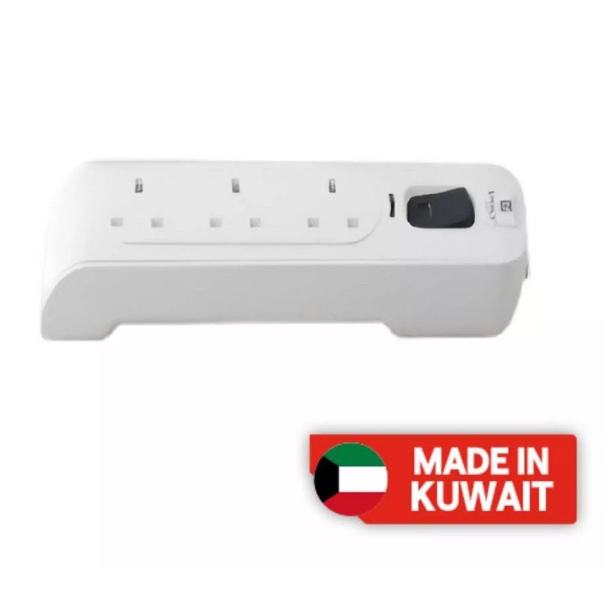 VOLT 3 Way 3M Power Extension SCP-3W-3M White