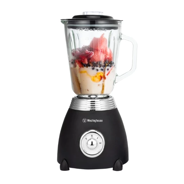 Westinghouse 1.5 L Blender with 2 Mill 600W WKBEA68 Black