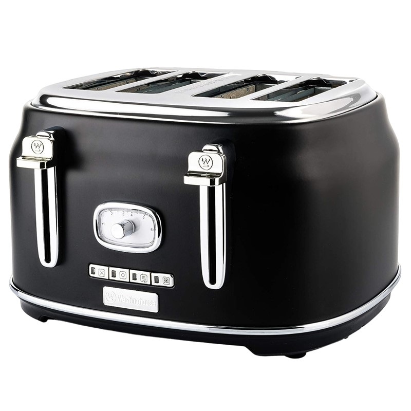 Westinghouse Retro Toaster 4 Slice WKTTB809UBK Black