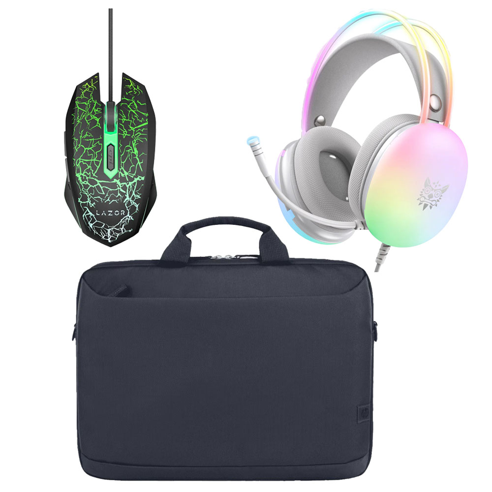 Onikuma X25 Gaming Headset + Mouse GM03C + Briefcase A08JTAA