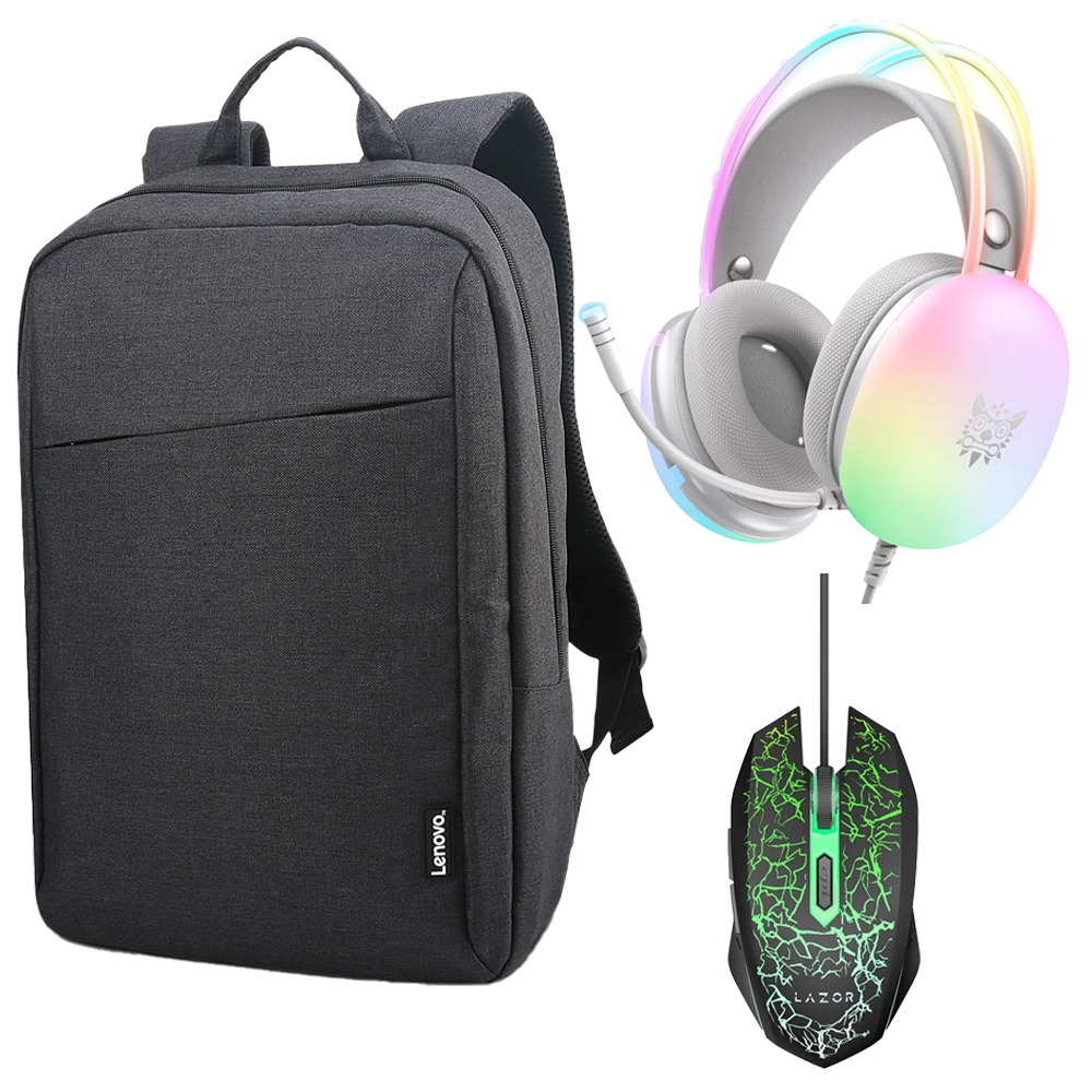 Onikuma X25 Gaming Headset + Mouse GM03C + Backpack GX40Q172