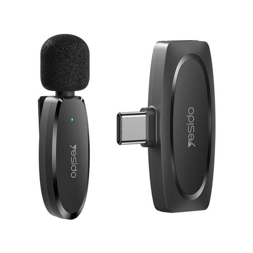 Yesido Wireless Lavalier Microphone KR11 Black