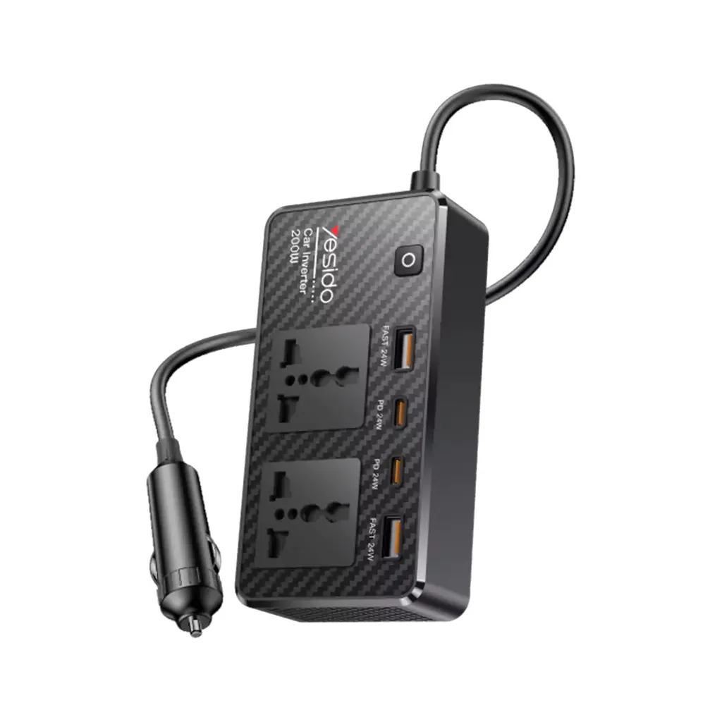 Yesido Car Inverter 200W VC07 Black