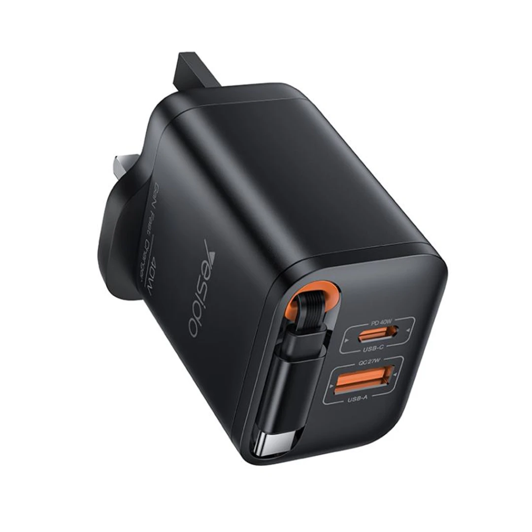Yesido Wall Charger 40W YC145 Black