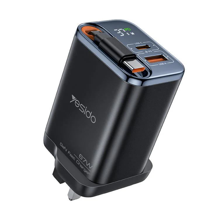 Yesido Wall Charger 67W YC146 Black